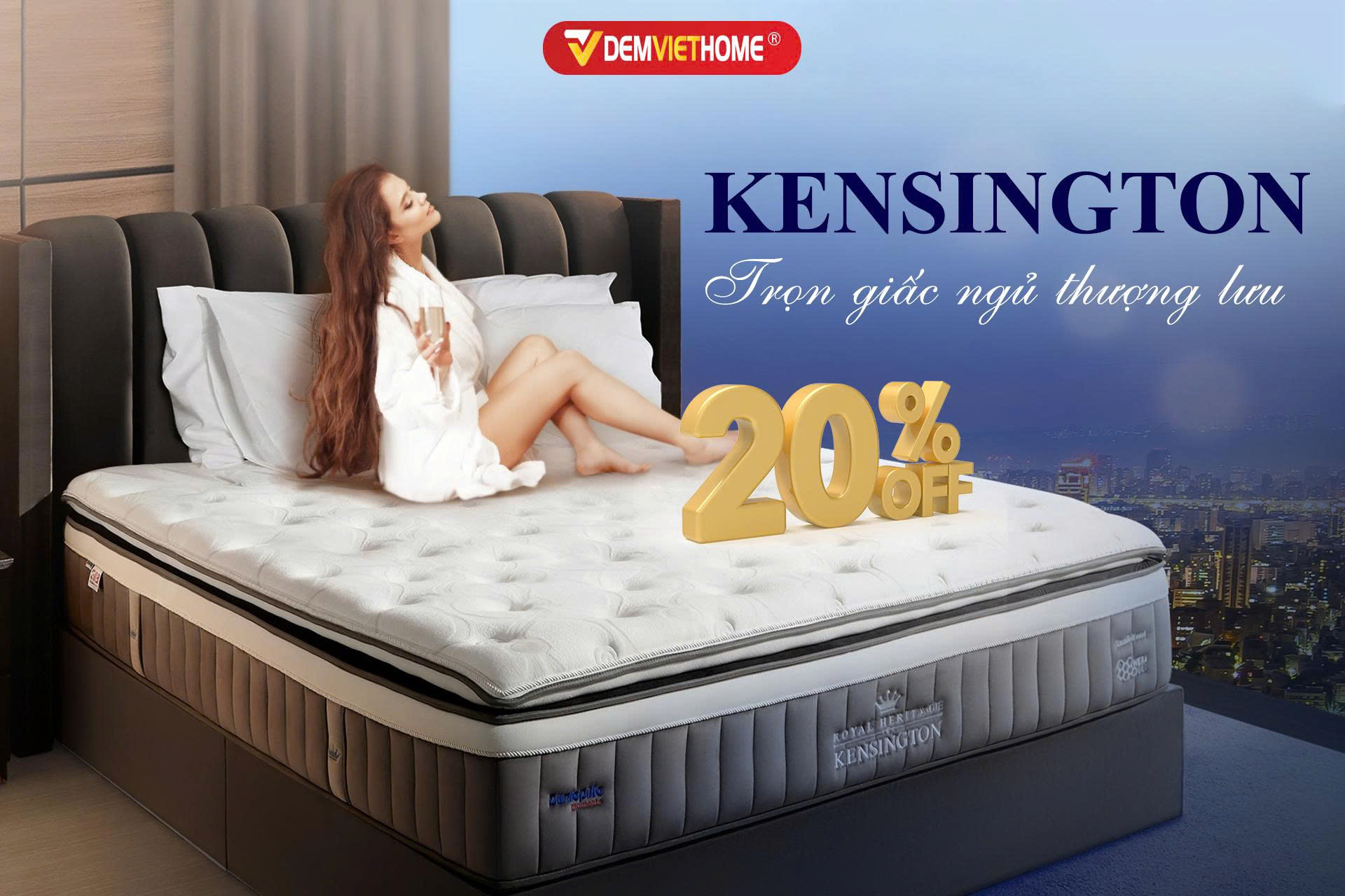 Đệm lò xo Dunlopillo Royal Kensington – 🥂Nơi thăng hoa cảm xúc