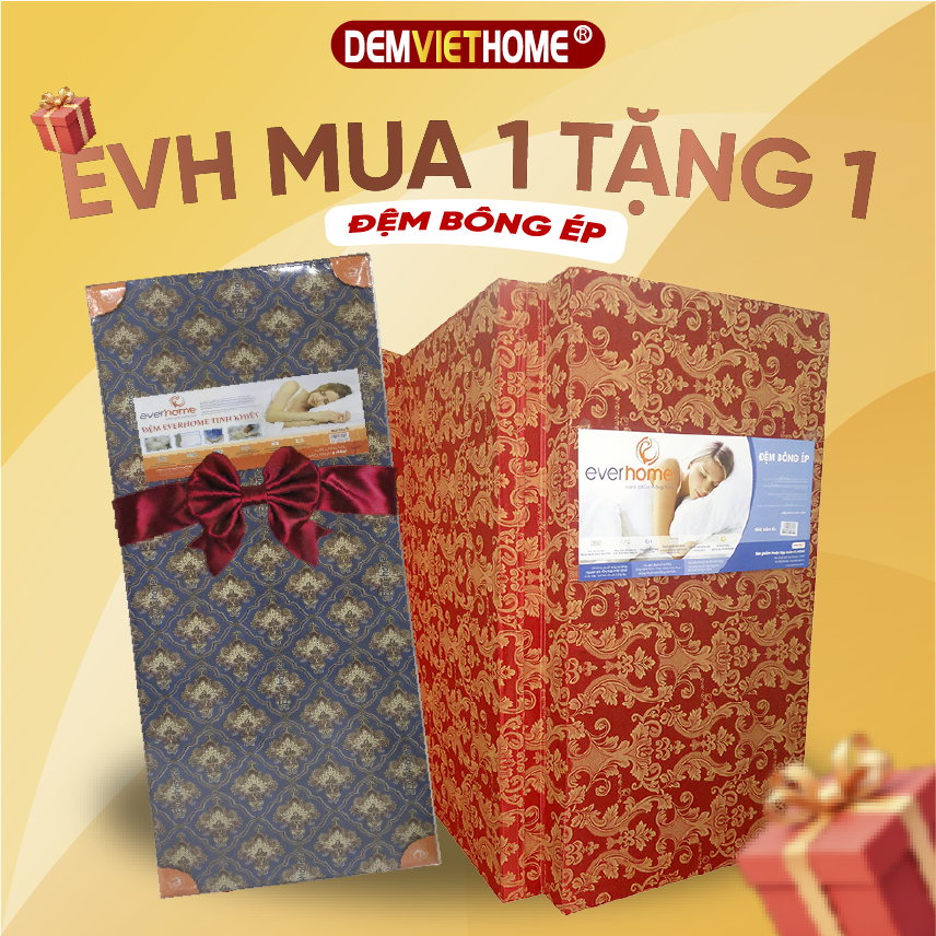 [MUA 1 TẶNG 1] Đệm Bông Ép Everhome