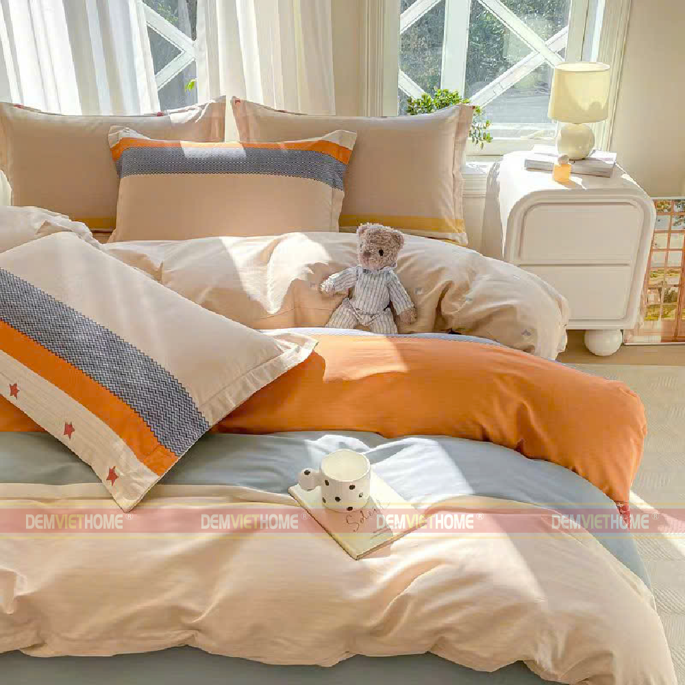 Bộ Chăn Ga L'amour Cotton LC06 Bộ Chăn Ga L'amour Cotton LC06